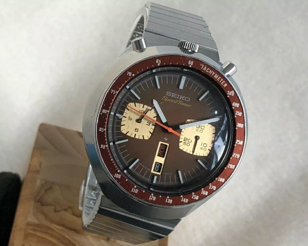 Seiko Bullhead 6138-0040 Chronograph Automatic Steel Vintage Wrist Watch for mens