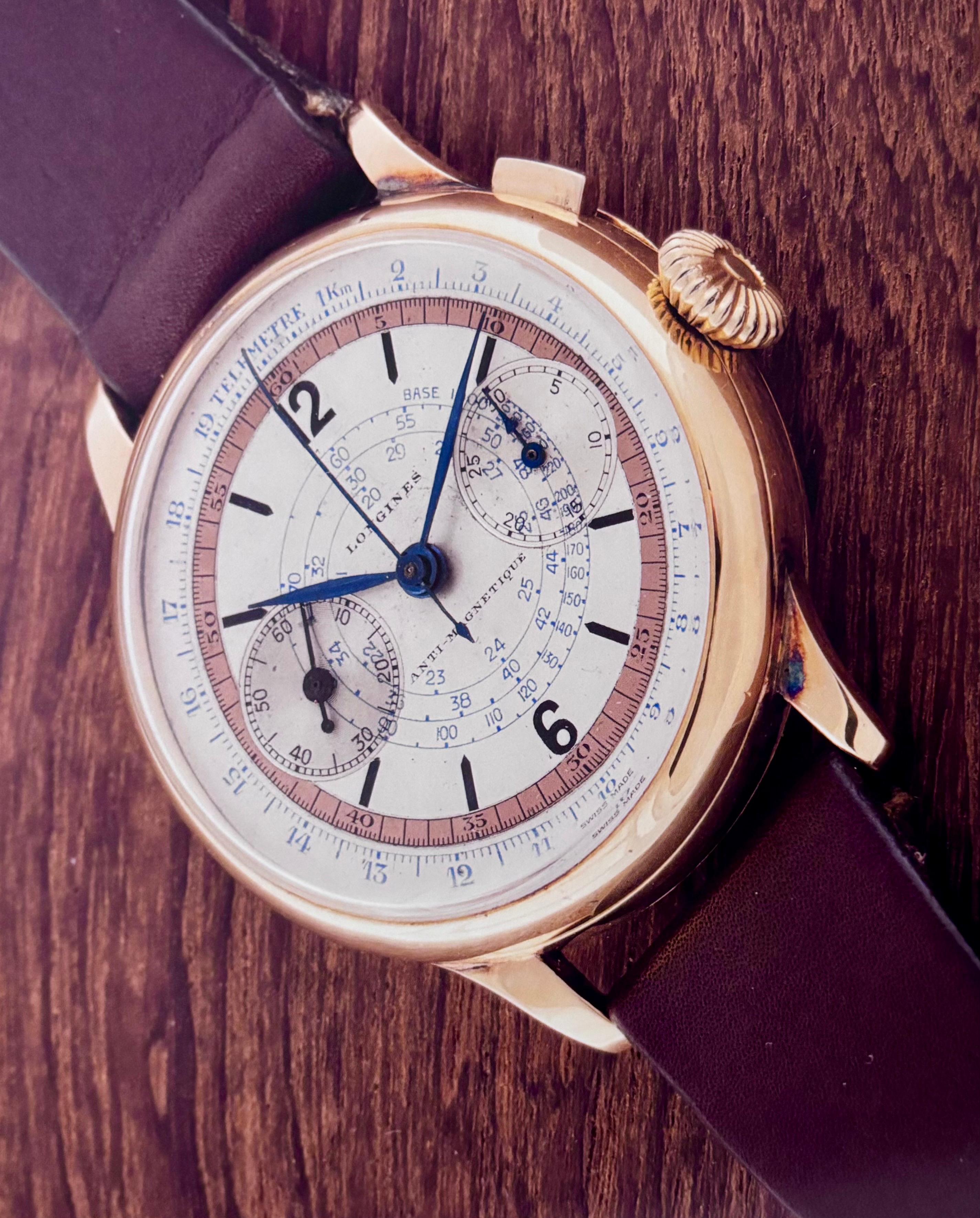 Longines 1935 Single‑Button Chronograph in 18k Yellow Gold: A Hinged‑Case Time Capsule for Serious Collectors